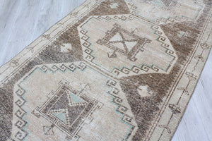 Vintage Turkish Runner Rug - 42"x 130" , #393