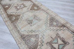 Vintage Turkish Runner Rug - 42"x 130" , #393