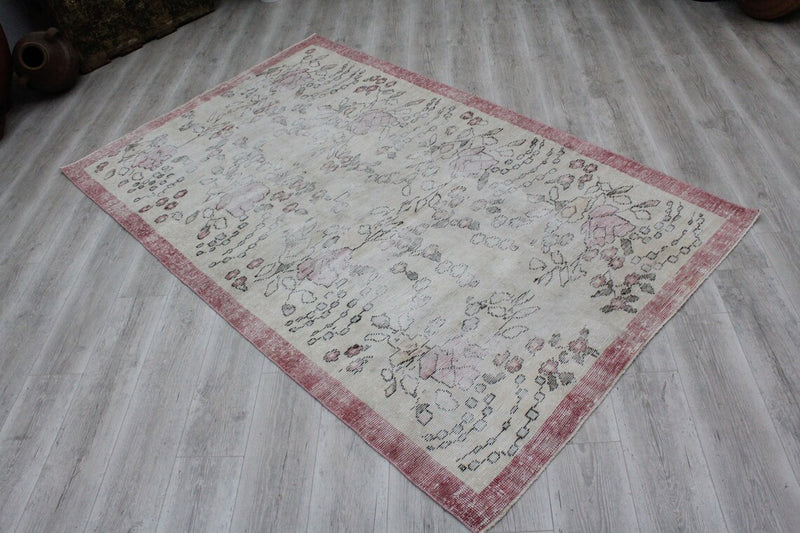 Vintage Turkish Rug - 57.5"x 93" , #392