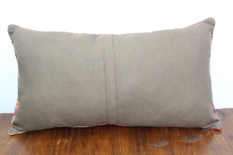 Turkish Kilim Pillow  - 15"x27.5", #112