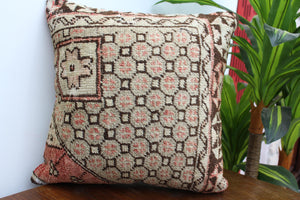 Turkish Rug  Pillow - 16"x16", #117