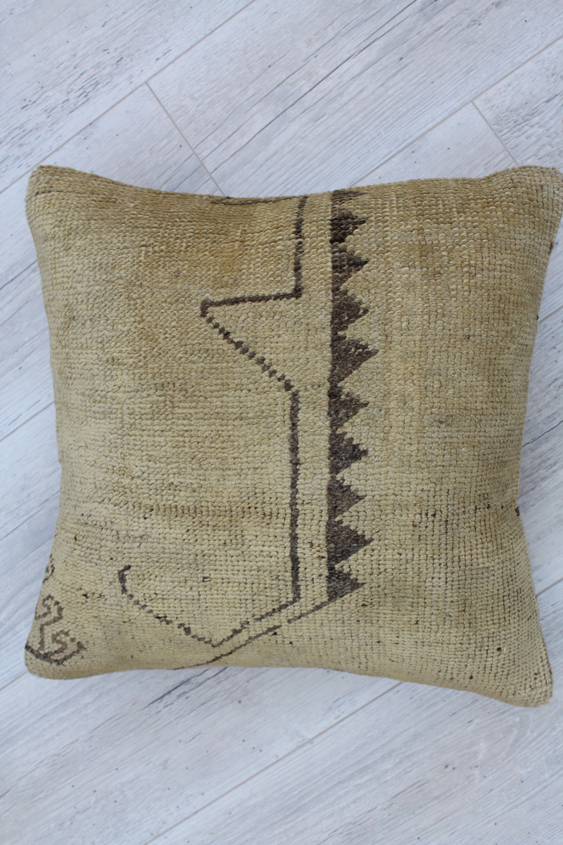 Turkish Rug  Pillow  - 16.5"x17.5" , #125