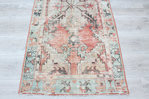 Vintage Turkish Mini Rug - 29"x 67.5" , #406