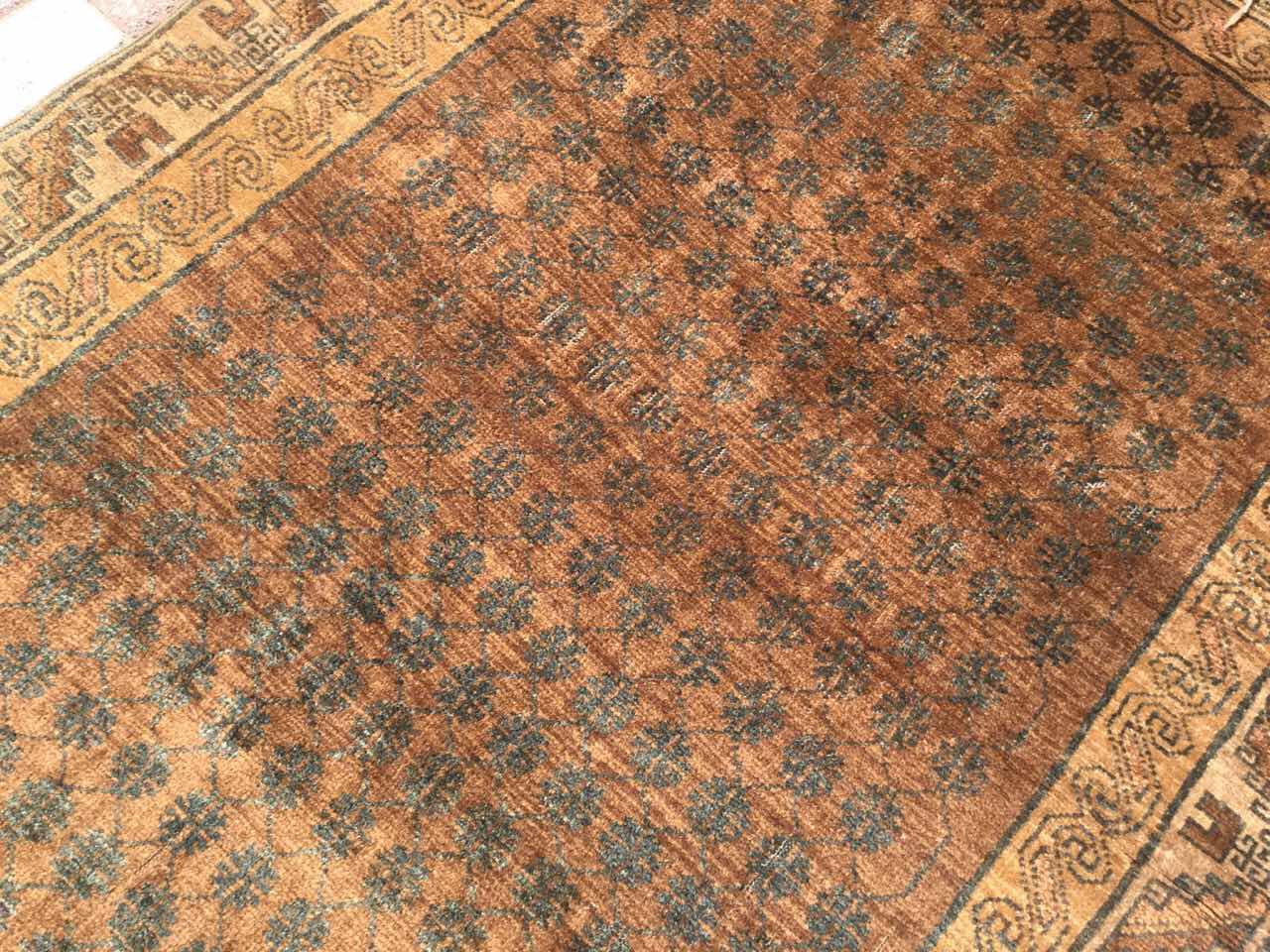 37.5×70 \"Call me” ViNTAGE TURKiSH RUG Vintage Turkish Mini Rug 1.'4x2.8' - No. 669 – Velvet & Shag