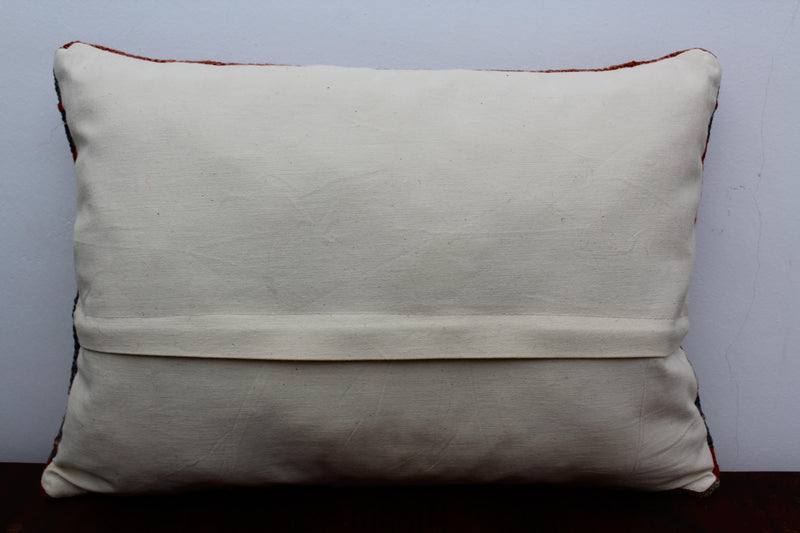 Turkish Kilim Pillow - 14"x19.5", #115