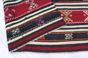 Vintage Turkish Kilim Rug -  57"x 105.5" , #500