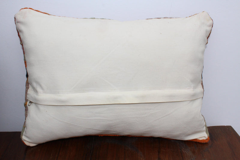 Vintage Kilim Pillow  - 13"x18.5" , #98