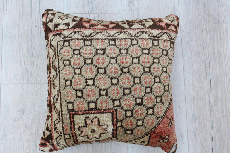 Turkish Rug  Pillow - 16"x16", #117