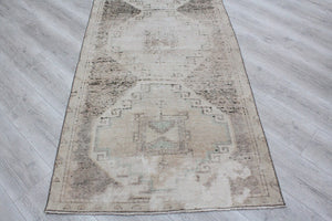 Vintage Turkish Runner Rug - 37"x 139.5" , #403