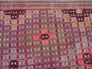 Vintage Turkish Kilim Rug - 122"x 68" , #377
