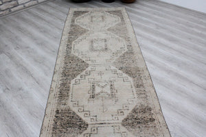 Vintage Turkish Runner Rug - 37"x 139.5" , #403