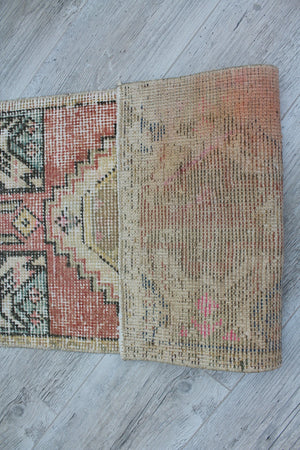 Mini Rug  " Benson" - 17" x 37" , #431