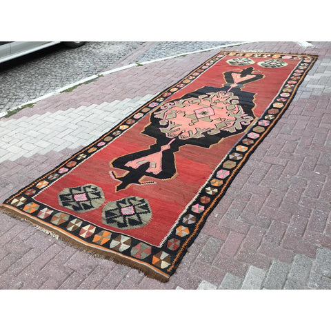 Turkish Kilim Runner - 56.5" x 143.5" , #455