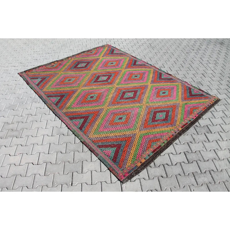 Tribal Kilim Rug - 116" x 88.5", #725