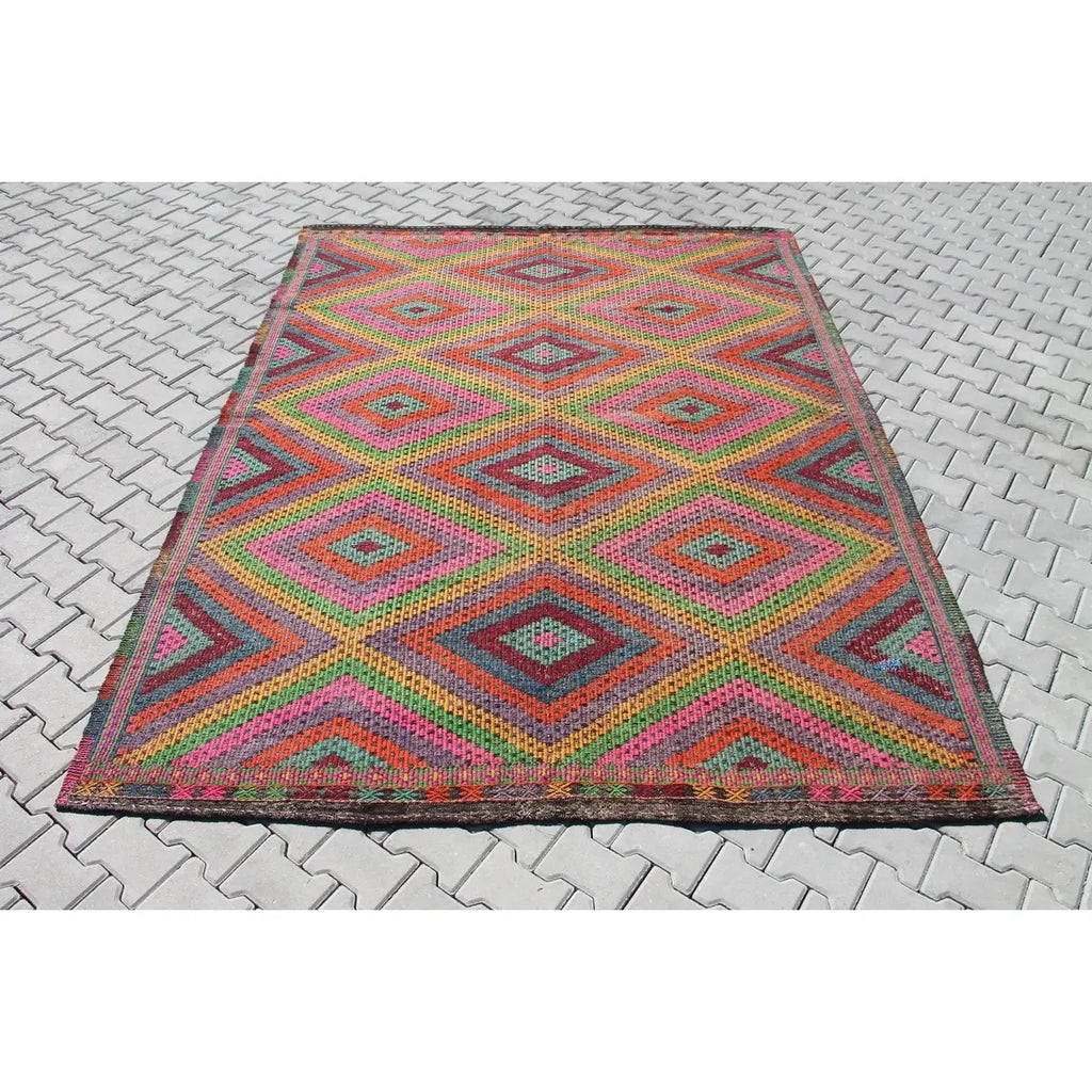 Tribal Kilim Rug - 116" x 88.5", #725