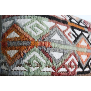 ( Set of 2) Kilim Pillow 12" x 20", #32