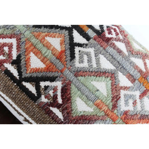 ( Set of 2) Kilim Pillow 12" x 20", #32