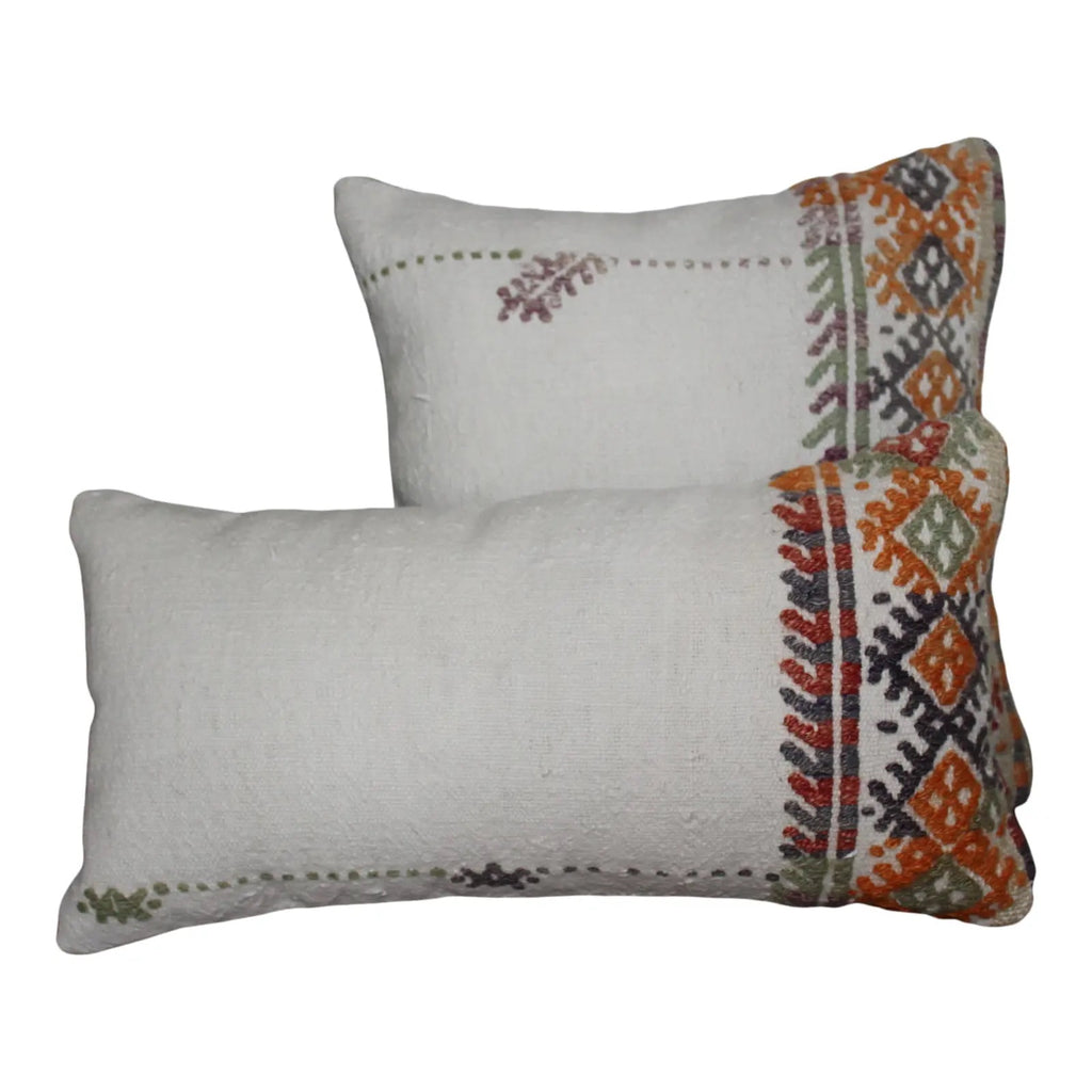 ( Set of 2) Kilim Pillow 16" x 16", #38