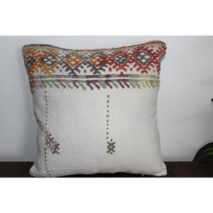 ( Set of 2) Kilim Pillow 16" x 16", #38