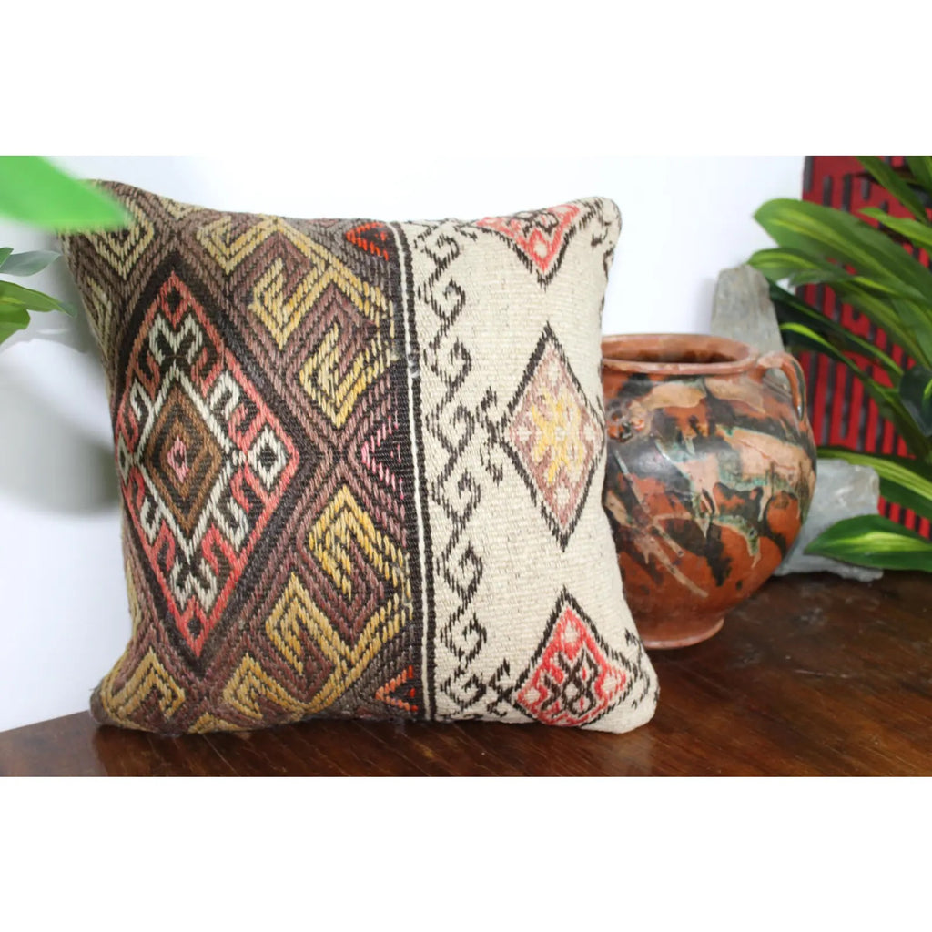 Kilim Pillow 16" x 16", #38