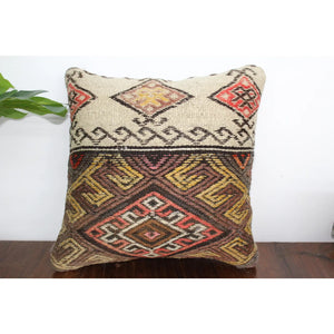 Kilim Pillow 16" x 16", #38