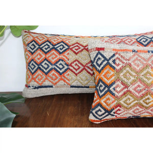 (Set Of 2) Kilim pillow 10" x 20.5", #17