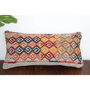 (Set Of 2) Kilim pillow 10" x 20.5", #17