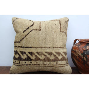 (Set of 3) Oushak Rug Pillow 17.5" x 17.5", #19