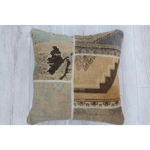 Oushak Rug Pillow 19.5" x 19.5", #70